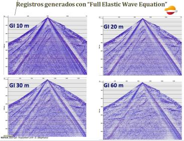 Fig. 3 Synthetic shot gathers from EWE Modelling