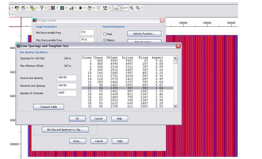 MESA Wizard Seismic Survey design