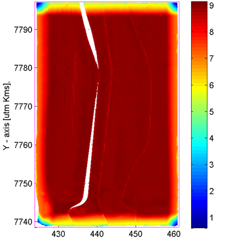 Fig. 2 Real example of recording post-critical reflections due to an excessive far offset